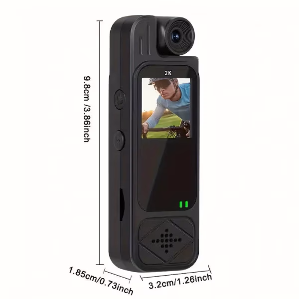 2K Ultra HD Video Recording Camera - Portable, Rechargeable, 180° Rotating Handheld Stabilizer - Image 7