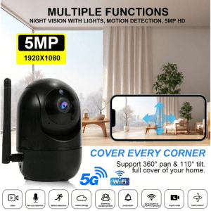 Smart 5MP Wi-Fi Security Camera – Your Ultimate Home & Business Protection